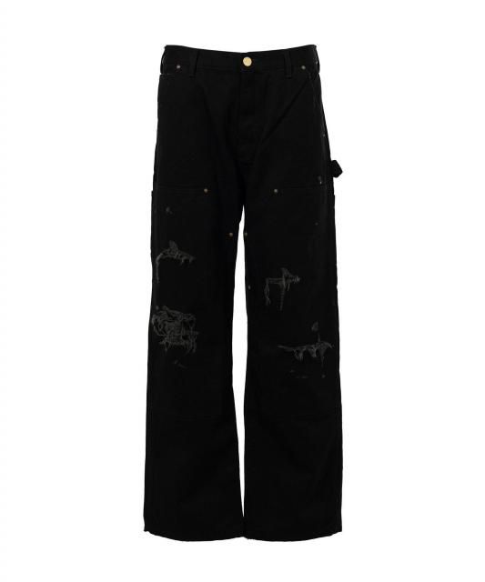KAMIYA Boro Painter Pants(BLACK) ボロダックペインターパンツ