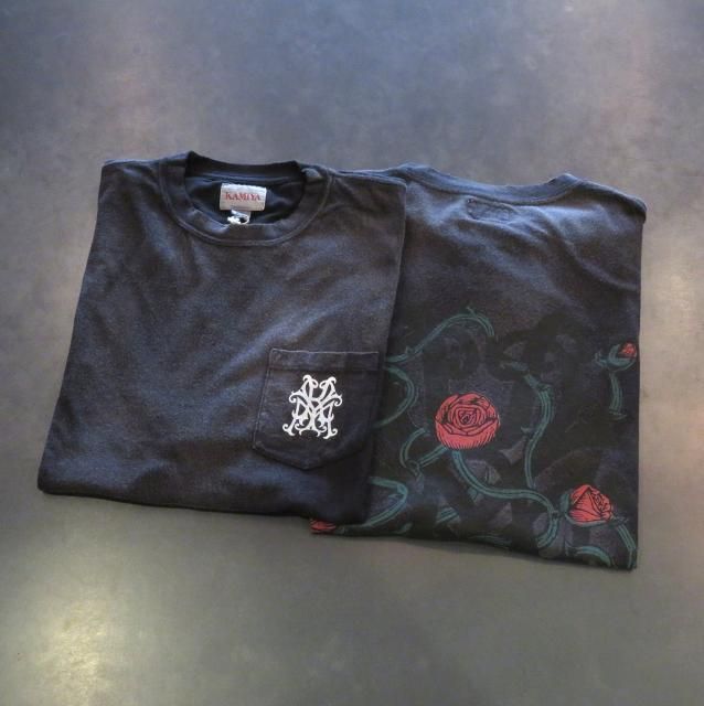 最終セール】KAMIYA KMY-ROSE Distressed Pocket Tee(BLACK 最終セール】KAMIYA KMY-ROSE Distressed Pocket Tee(BLACK
