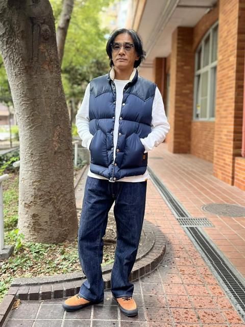 Rocky Mountain Featherbed × STANDARD CALIFORNIA SD Down Vest(NAVY