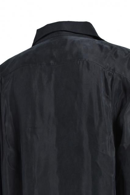 【BREATH】 SCRIPT LOGO SATIN SHIRT セール 40%OFF】BREATH SCRIPT LOGO SATIN SHIRT(BLACK) SALE