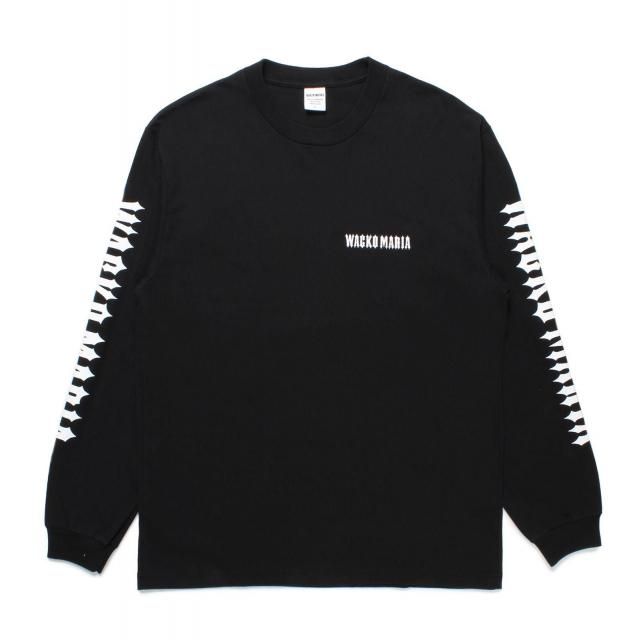 WACKOMARIA WASHED HEAVY WEIGHT CREW NECK LONG SLEEVE T-SHIRT