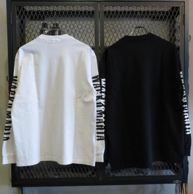 白S【WACKOMARIA】25SS TIM L/S／新品タグ／送料込 WACKOMARIA WASHED HEAVY WEIGHT CREW NECK LONG SLEEVE T-SHIRT (TYPE