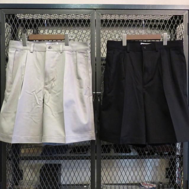 WACKO MARIA DOUBLE PLEATED CHINO SHORT TROUSERS ツータック