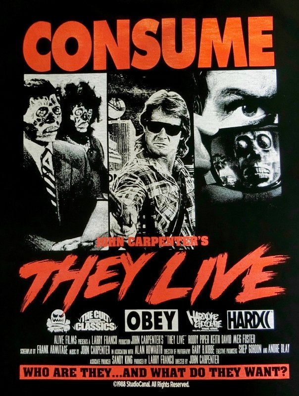 ゼイリブ(THEY LIVE)CONSUMEブラック[廃盤] - ホラーにプロレス