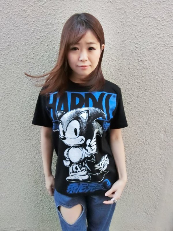 SEGA ソニック ザ ヘッジホッグ ヴィンテージ Tシャツ 黒 ブラック XL