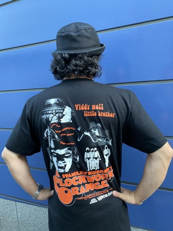 【時計じかけのオレンジ】ムービーTシャツ★年中使えるシンプルカジュアル 時計じかけのオレンジ(Viddy well little brotherブラック)[廃盤