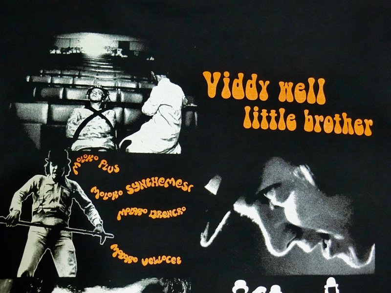 時計じかけのオレンジ(Viddy well little brotherブラック)[廃盤] - ホラーにプロレス！カンフーにカルト映画！アパレル界の悪童  ハードコアチョコレート公式通販（オンラインショップ）