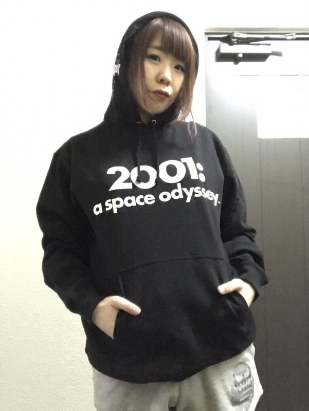 2001年宇宙の旅プルオーバーパーカ(a space odysseyブラック) [廃盤 