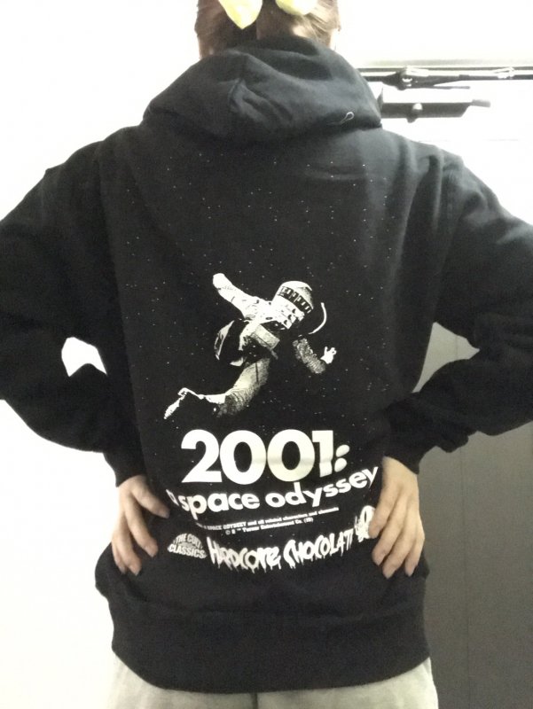 2001年宇宙の旅プルオーバーパーカ(a space odysseyブラック) [廃盤