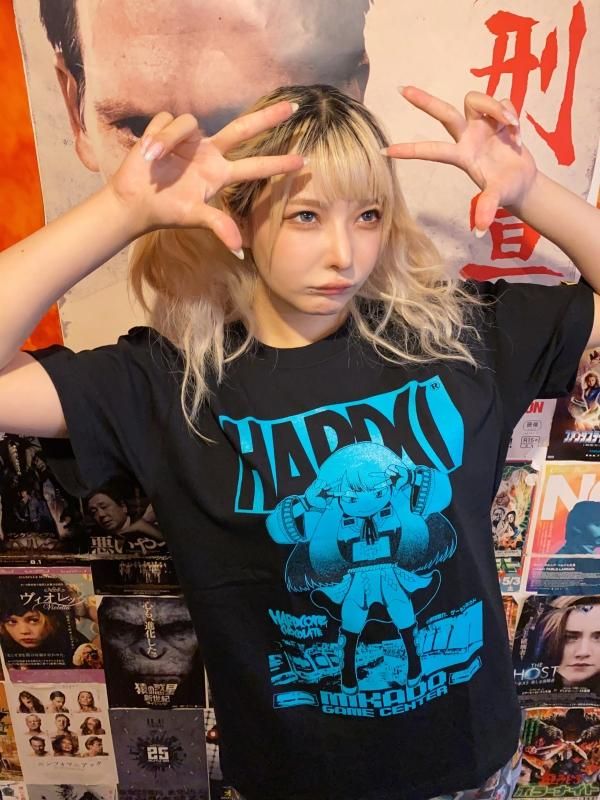 ゲーセンミカド×ハードコアチョコレート「ミカドちゃん」Tシャツ(教育