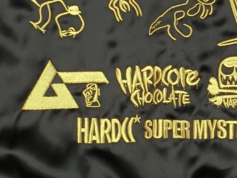 希少 新品 月刊ムー ナスカジャン2022 廃盤 ブラックゴールド L ハードコアチョコレート) HARDCORE CHOCOLATE 月刊ムー ナ