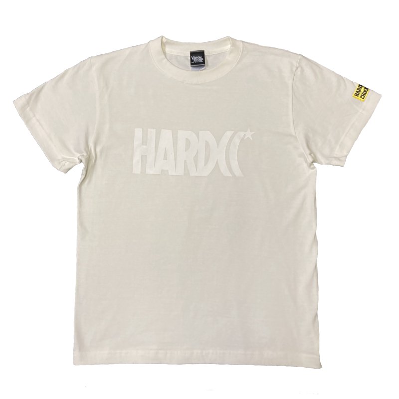 HARDCCスターロゴ・Tシャツ(ホワイトデーバニラホワイト) - ホラーに