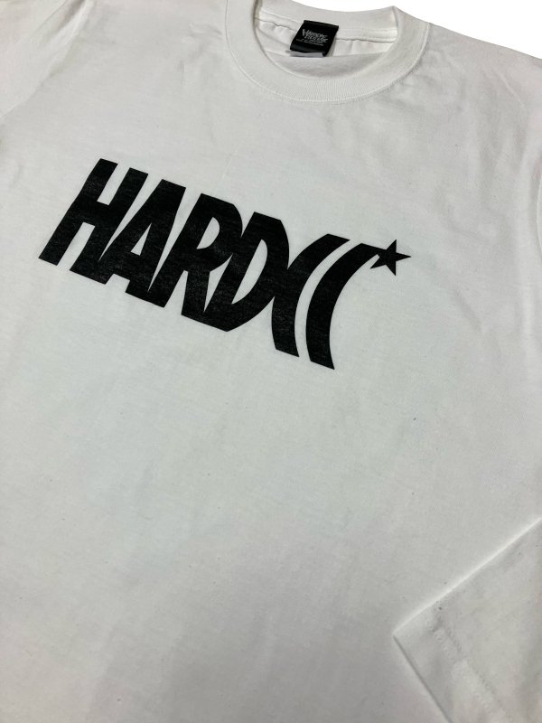 HARDCCスターロゴ・ロングスリーブTシャツ(ホワイト) - ホラーにプロレス！カンフーにカルト映画！アパレル界の悪童  ハードコアチョコレート公式通販（オンラインショップ）