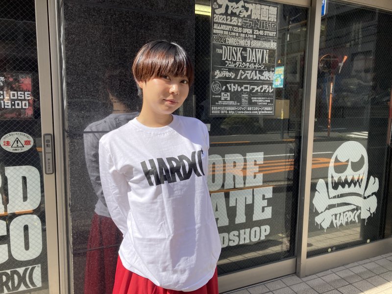 HARDCCスターロゴ・ロングスリーブTシャツ(ホワイト) - ホラーにプロレス！カンフーにカルト映画！アパレル界の悪童  ハードコアチョコレート公式通販（オンラインショップ）