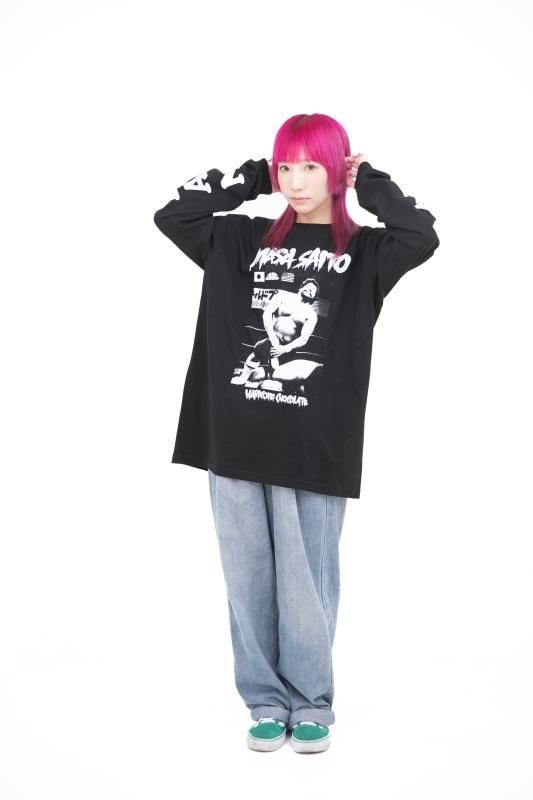 マサ斎藤 2024 ロングスリーブTシャツ（JAPAN・ブラック） - ホラーに