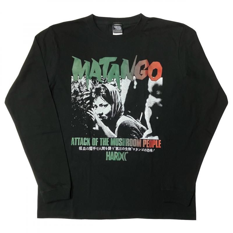 マタンゴ ロングスリーブTシャツ （マッシュルーム・ブラック）[廃盤