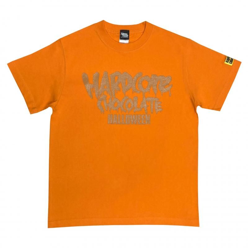 <img class='new_mark_img1' src='https://img.shop-pro.jp/img/new/icons15.gif' style='border:none;display:inline;margin:0px;padding:0px;width:auto;' />フルメルティッドハードコアチョコレート  ベーシックロゴTシャツ(かぼちゃオレンジ)