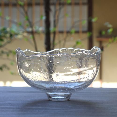 氷のボウル(鉢) 白(クリア透明) 小サイズ - J-spirit Galley WEBSHOP