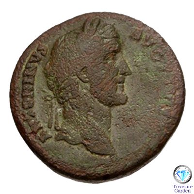 古代ローマコイン 143-144年頃 セステルティウス銅貨 アントニヌス 