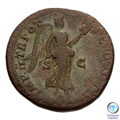 [古代ローマコイン 143-144年頃 セステルティウス銅貨 アントニヌス