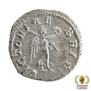 古代ローマコイン 193-211年頃 デナリウス銀貨 セプティミウス・セウェルス帝] ヴィクトリー no.3 -  アンティークコイン・宝石のトレジャーガーデン