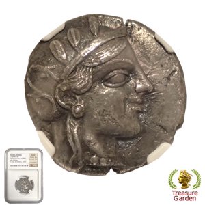 古代ギリシャコイン BC465-455年頃 テトラドラクマ銀貨 アッティカ 
