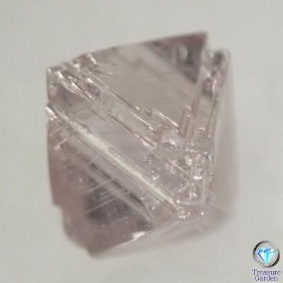 天然ピンクダイヤモンド 原石 八面体 約0.17ct] 美結晶 グレイッシュ? ブラウニッシュ? トライゴン 8面体 パープルダイアモンド -  アンティークコイン・宝石のトレジャーガーデン