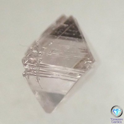 天然ピンクダイヤモンド 原石 八面体 約0.17ct] 美結晶 グレイッシュ 
