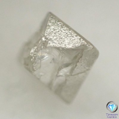 [天然グリーンダイヤモンド 原石 八面体 約0.22ct] 美結晶 グレイッシュ? 8面体 トライゴン - アンティークコイン・宝石のトレジャーガーデン