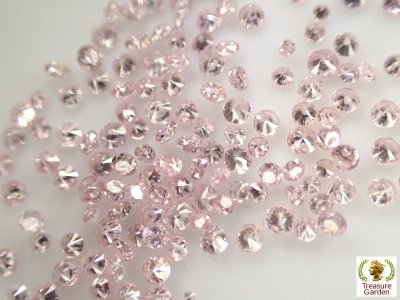 お買い得品 10ピースset] 小さな天然ピンクダイヤモンド メレ pink 