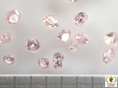 お買い得品 10ピースset] 小さな天然ピンクダイヤモンド メレ pink ...