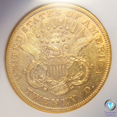 アメリカ 1870年 S 20ドル金貨 リバティヘッド] コロネットヘッド 自由