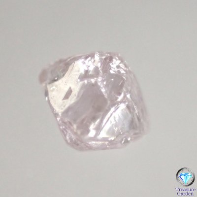 [天然ピンクダイヤモンド 原石 八面体 約0.26ct] 美結晶 グレイッシュ? ブラウニッシュ? トライゴン 8面体 パープルダイアモンド -  アンティークコイン・宝石のトレジャーガーデン