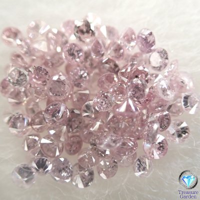 お買い得品 8ピースセット] 小さな天然ピンクダイヤモンド メレ Pink ...