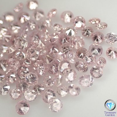 お買い得品 8ピースセット] 小さな天然ピンクダイヤモンド メレ Pink 