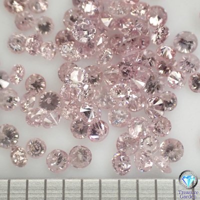 お買い得品 8ピースセット] 小さな天然ピンクダイヤモンド メレ Pink 