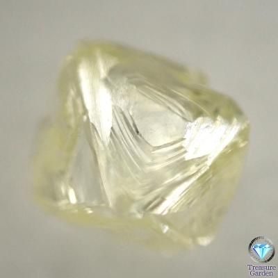 天然イエローダイヤモンド 原石 八面体 約0.6ct] アンゴラ産 美
