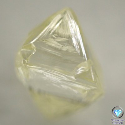 天然イエローダイヤモンド 原石 八面体 約0.6ct] アンゴラ産 美結晶 