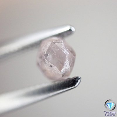 天然ピンクダイヤモンド 原石 約0.29ct] 美結晶 24面体 - アンティーク