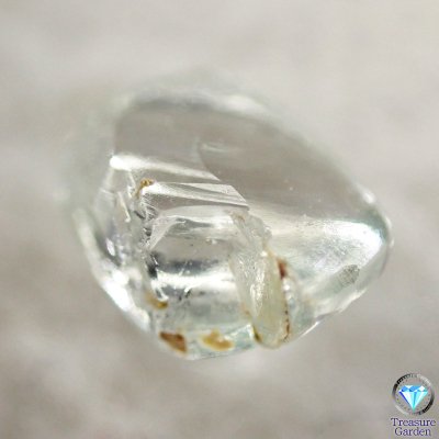 天然グリーンダイヤモンド 原石 約0.24ct] インド産 美結晶 トライゴン 