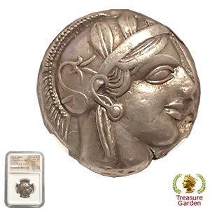 古代ギリシャコイン BC440-404年 テトラドラクマ銀貨 アッティカ 女神 