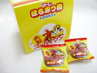 大粒スッパイマン　はちみつ梅（18袋入り）単品参考上代35円 - 【駄菓子の通販】駄菓子とおかしのみせ　エワタリ