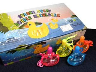 シャボン玉 Rubber Ducky Bubble Neckles 24個入り 単品参考上代50円 駄菓子の通販 駄菓子とおかしのみせ エワタリ