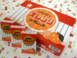 オレンジシガレット 30個入り 単品参考上代30円 駄菓子の通販 駄菓子とおかしのみせ エワタリ