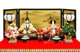 売り尽くし 激安 雛人形 おしゃれ 雛人形 / 小倉草園 / 衣装着 麻衣雛M（こぎん刺し） – 人形の