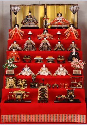 雛人形　七段飾り　7-2. - 雛人形・五月人形の激安通販。横浜を中心におすすめこいのぼりを問屋価格でお届け｜松月人形