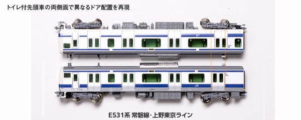 KATO】 10-1846 E531系 常磐線・上野東京ライン 付属編成セット(5両