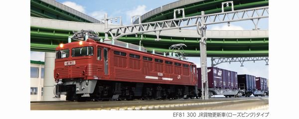 KATO】 3067-A EF81 300 JR貨物更新車(ローズピンク)タイプ (ホビーセンターカトー製品) - 仙台模型