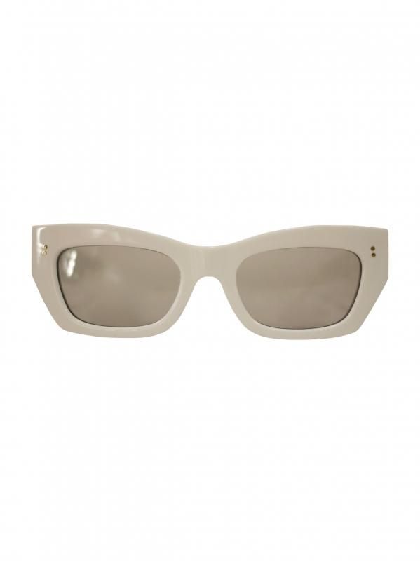 JieDa SQUARE SUNGLASSES (WHT/GRY) - KIKUNOBU WEB STORE