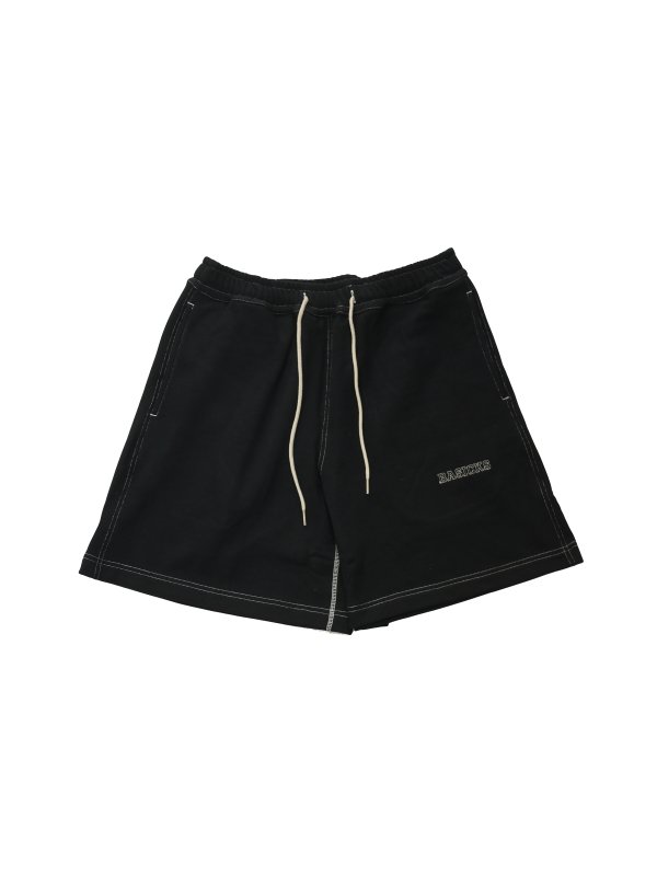 BASICKS　Recycled Embroidery Sweat Short Trouser (BLK)